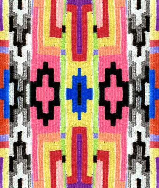 Wschodniej geometryczny wzór na tkaninie — Zdjęcie stockowe